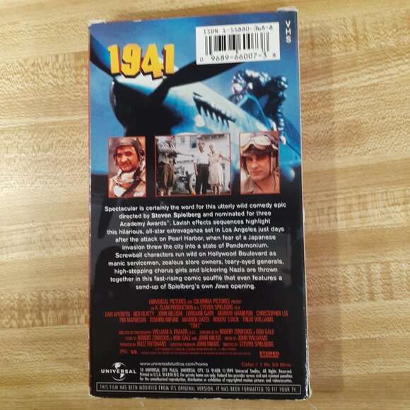 1941 (1979) VHS Steven Spielberg John Belushi Dan Aykroyd Slim Pickens Zemeckis - Picture 3 of 7